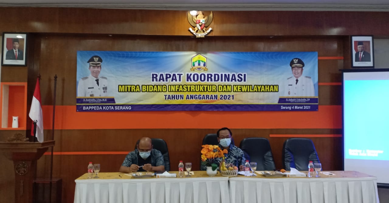 RAKORBID MITRA BIDANG INFRASTRUKTUR DAN KEWILAYAHAN BAPPEDA KOTA SERANG TAHUN ANGGARAN 2021