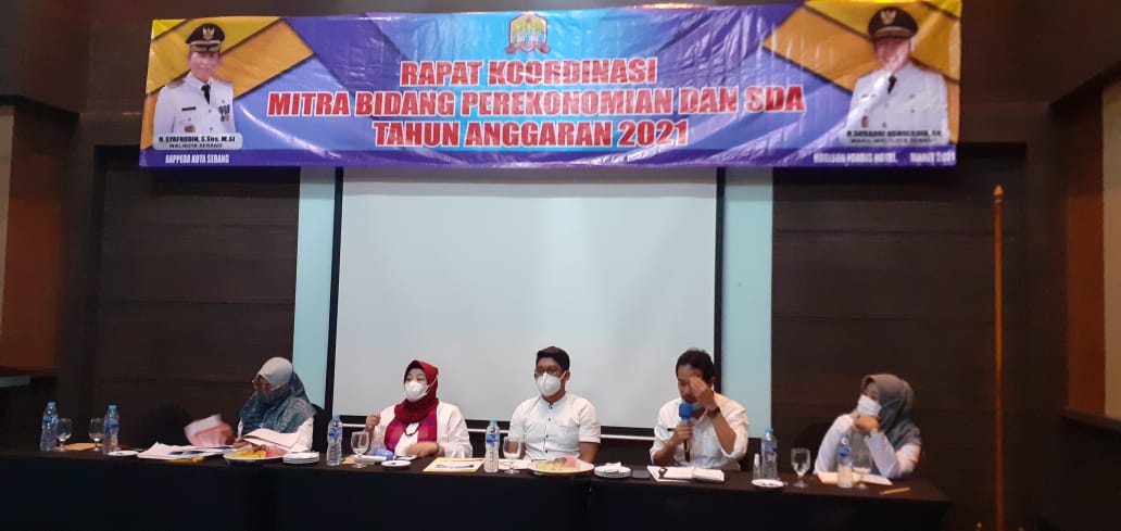 RAPAT KOORDINASI PERANGKAT DAERAH MITRA BIDANG PEREKONOMIAN DAN SDA BAPPEDA KOTA SERANG 