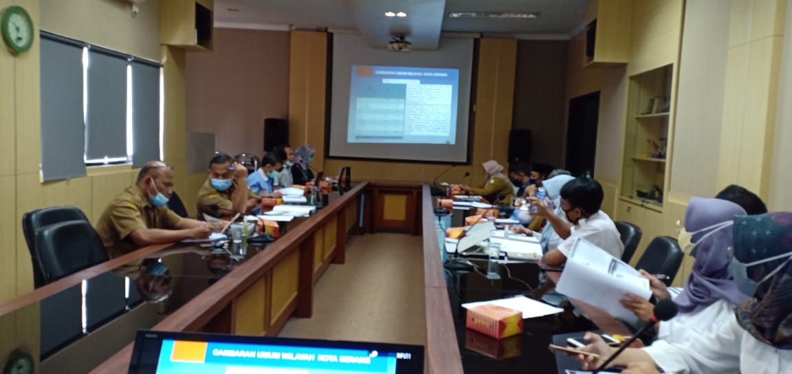 RAPAT EKSPOSE AKHIR PENYUSUNAN DOKUMEN RENCANA INDUK SISTEM PENYEDIAAN AIR MINUM RISPAM BAPPEDA KOTA SERANG