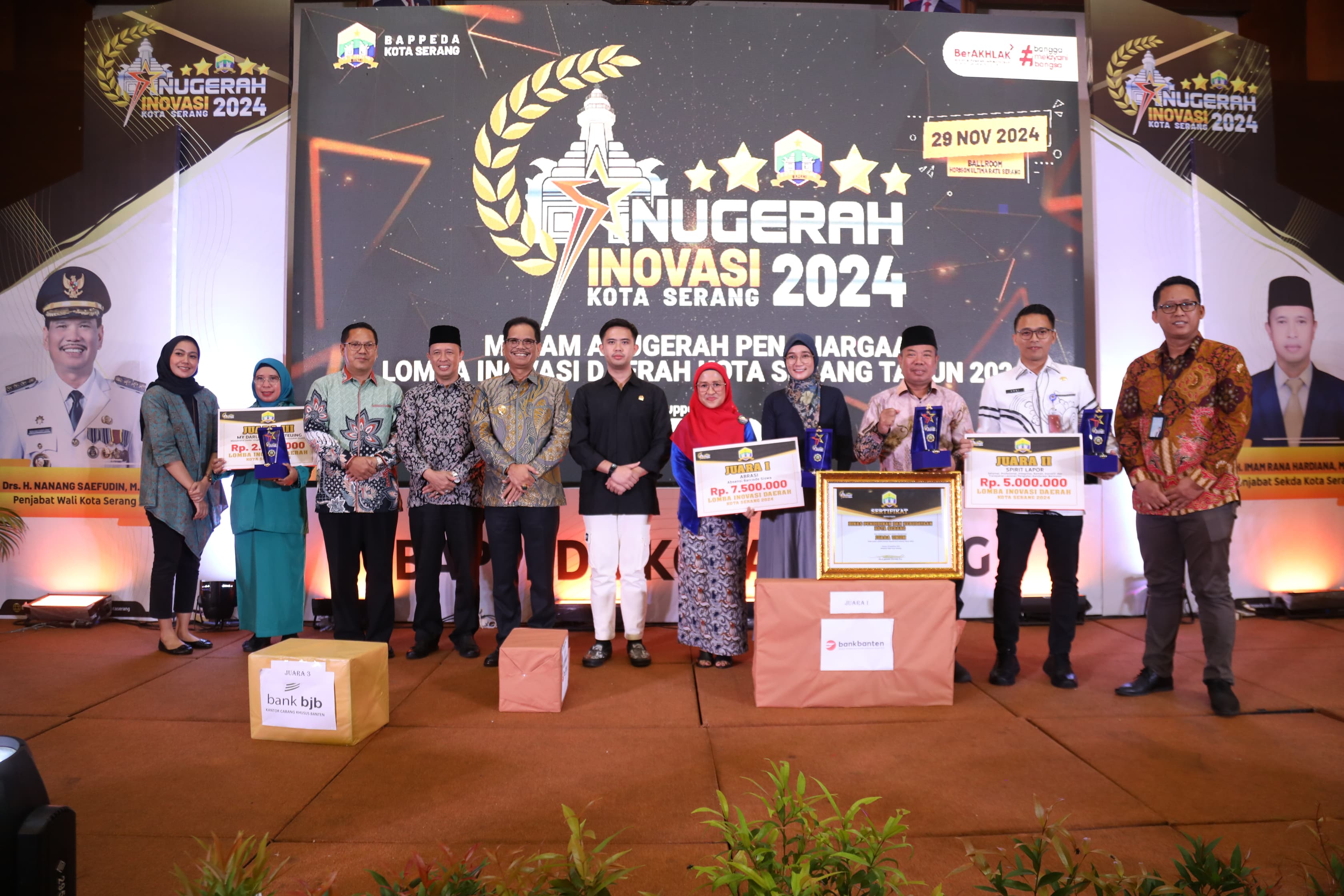 BAPPEDA KOTA SERANG GELAR MALAM ANUGERAH PENGHARGAAN LOMBA INOVASI DAERAH KOTA SERANG TAHUN 2024