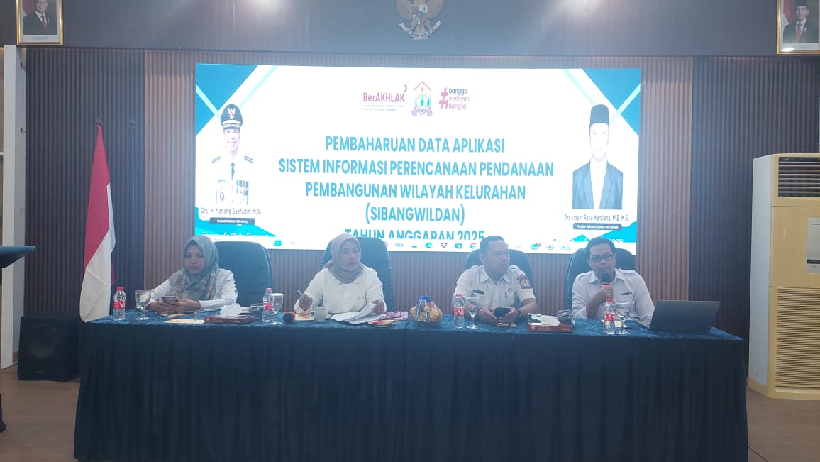Pembaharuan data Aplikasi (SIBANGWILDAN) : Kecamatan Serang, Kasemen dan Cipocok Jaya