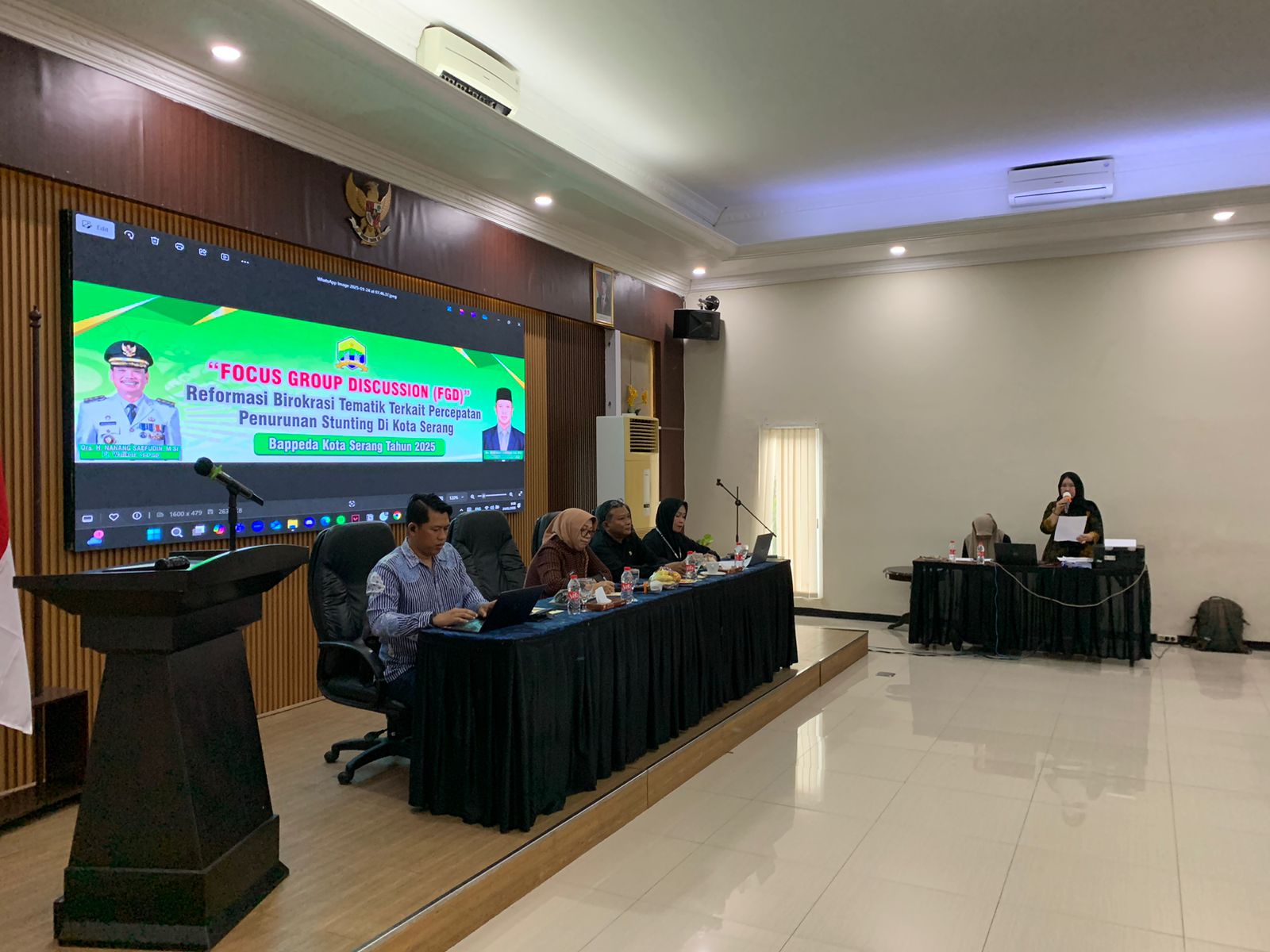 FGD REFORMASI BIROKRASI TEMATIK TERKAIT PERCEPATAN PENURUNAN STUNTING DI KOTA SERANG