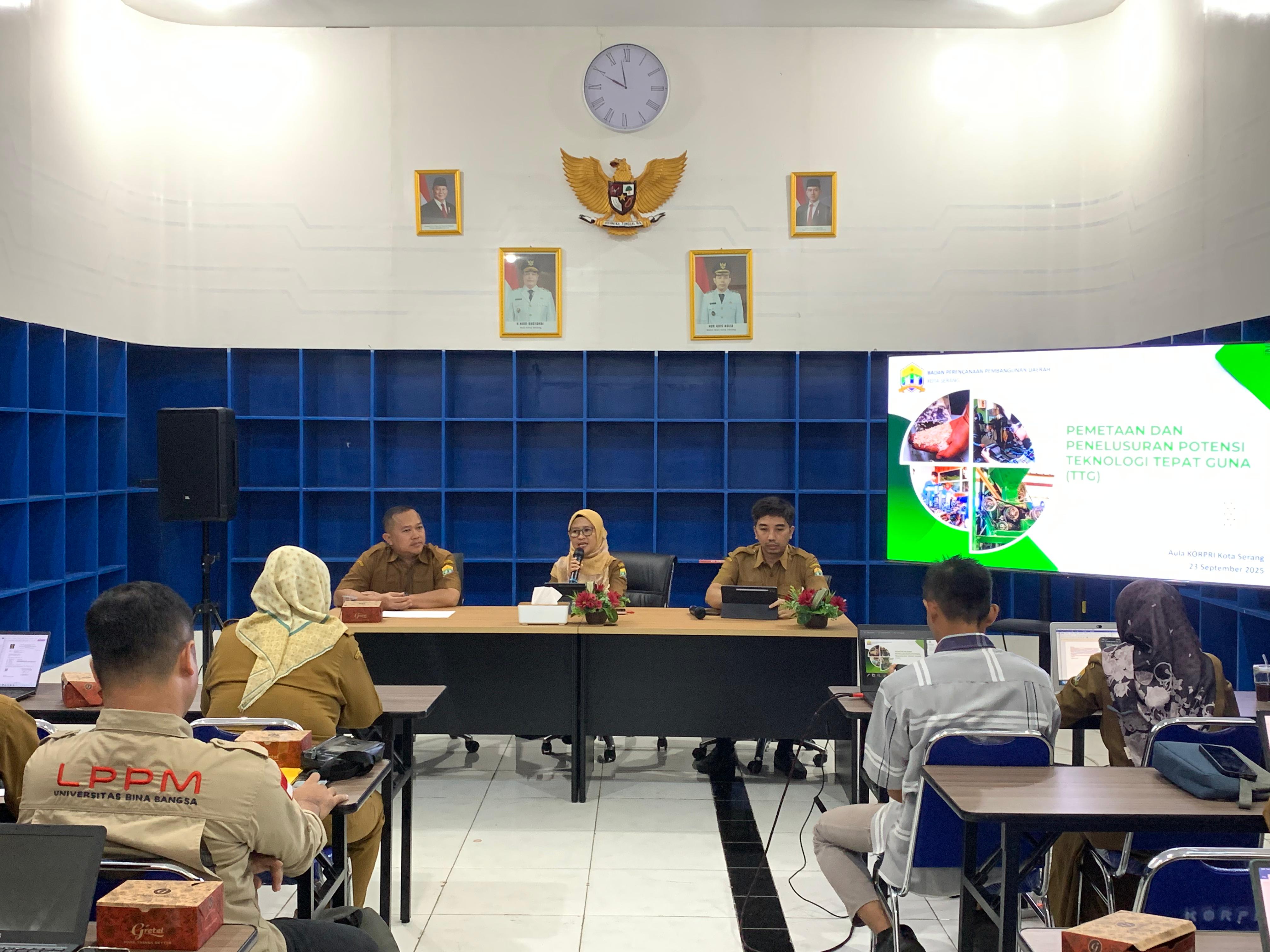 Rapat Koordinasi Pemetaan TTG di Kota Serang