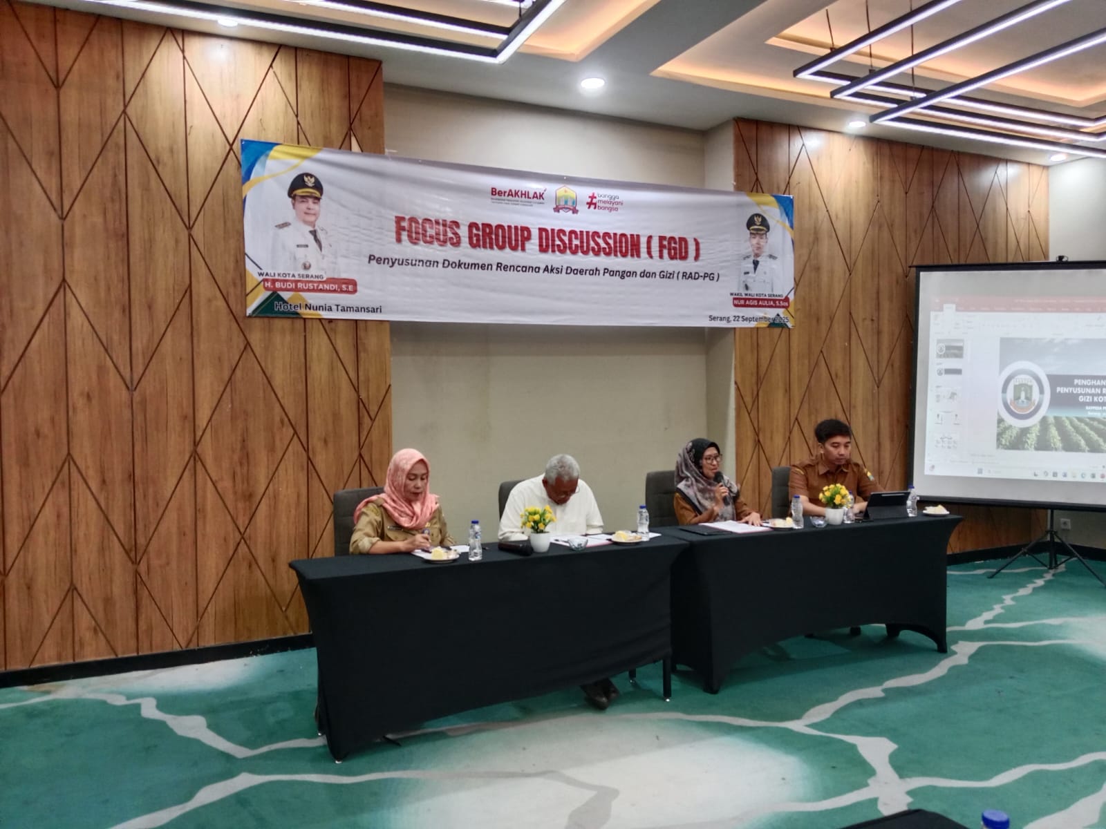 Focus Group Discussion (FGD) Penyusunan Dokumen Rencana  Aksi Daerah Pangan Dan Gizi Kota Serang Tahun 2025 - 2029